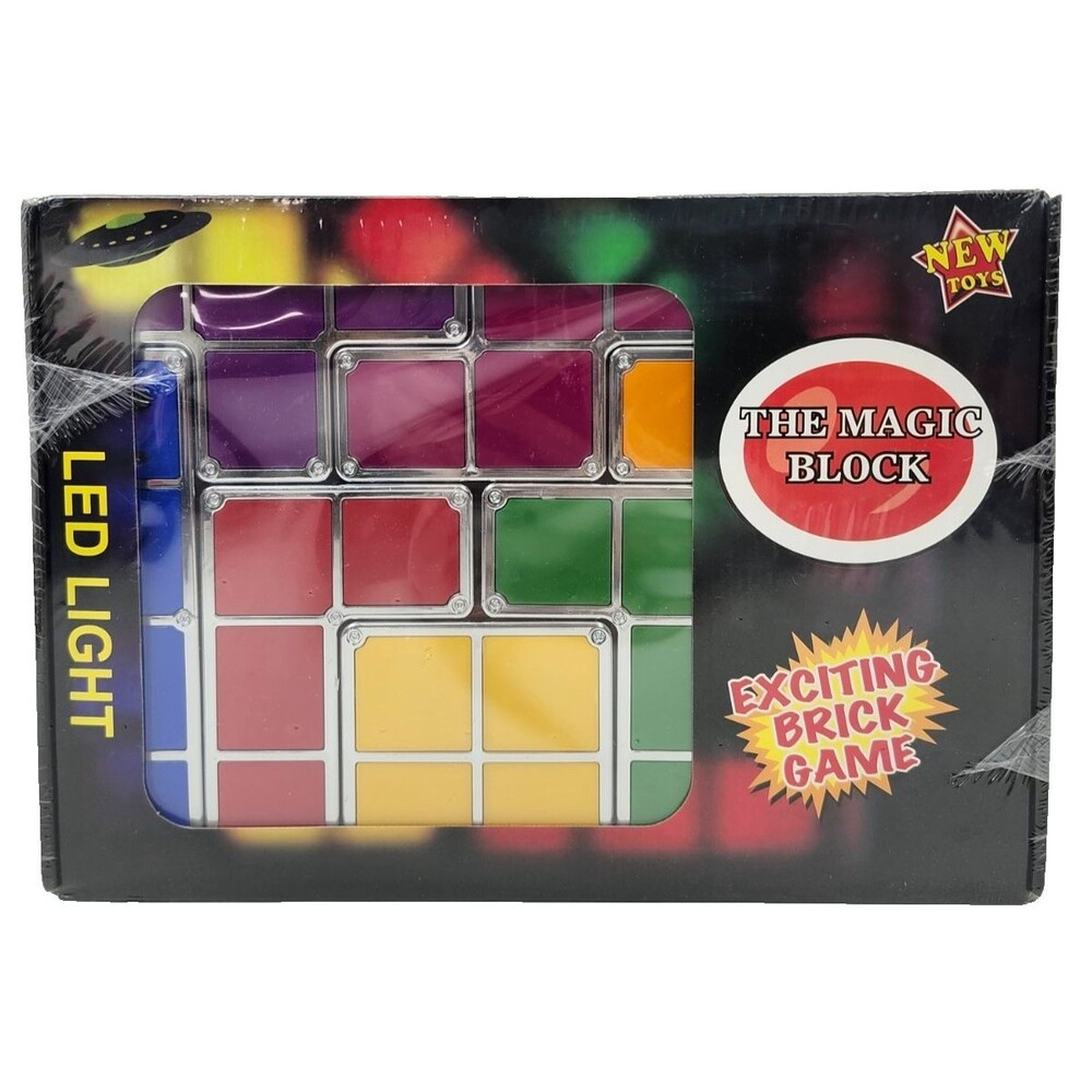 The Magic Block LED Light Tetris Style Stackable Puzzle Desk Lamp New in Box
